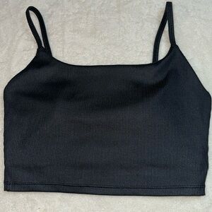 Carbon38 Crop Ribbed Top Size S